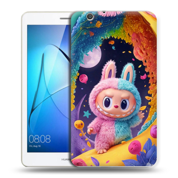 Силиконовый чехол на Huawei MediaPad T3 7 3G с принтом Labubu Лабубу