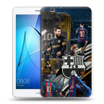 Силиконовый чехол на Huawei MediaPad T3 7 3G с принтом Messi Barcelona