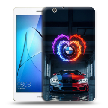 Силиконовый чехол на Huawei MediaPad T3 7 3G с принтом BMW БМВ