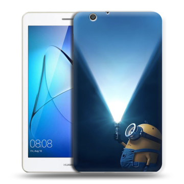 Силиконовый чехол на Huawei MediaPad T3 7 3G с принтом Миньоны