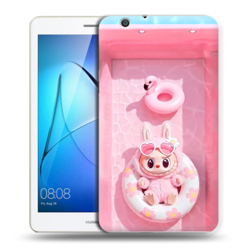 Силиконовый чехол на Huawei MediaPad T3 7 3G с принтом Labubu Лабубу