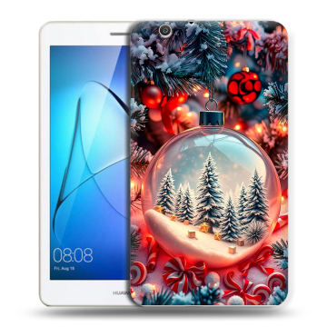 Силиконовый чехол на Huawei MediaPad T3 7 3G с принтом Новый год