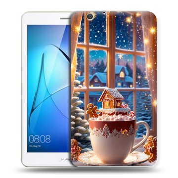 Силиконовый чехол на Huawei MediaPad T3 7 3G с принтом Новый год