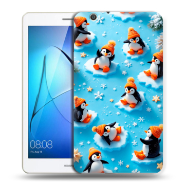Силиконовый чехол на Huawei MediaPad T3 7 3G с принтом Новый год