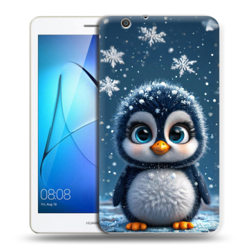 Силиконовый чехол на Huawei MediaPad T3 7 3G с принтом Новый год