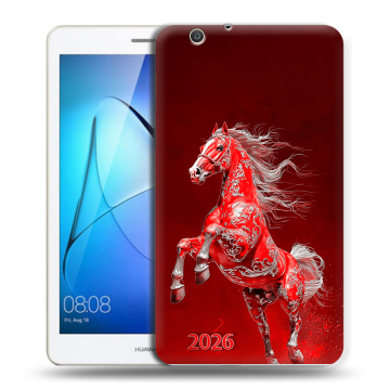 Силиконовый чехол на Huawei MediaPad T3 7 3G с принтом Новый год