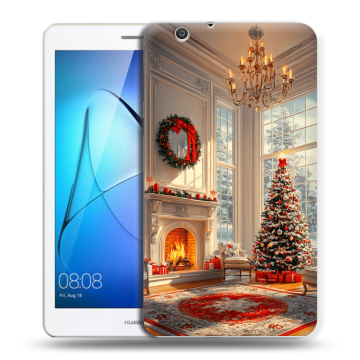 Силиконовый чехол на Huawei MediaPad T3 7 3G с принтом Новый год