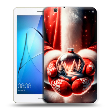 Силиконовый чехол на Huawei MediaPad T3 7 3G с принтом Новый год
