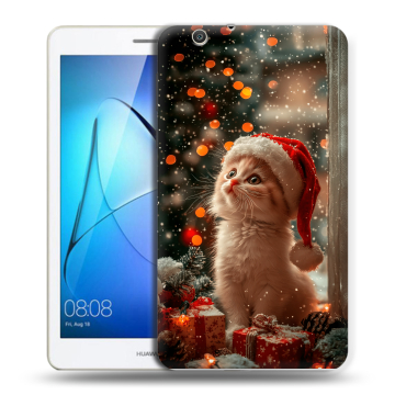 Силиконовый чехол на Huawei MediaPad T3 7 3G с принтом Новый год