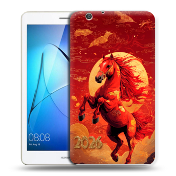 Силиконовый чехол на Huawei MediaPad T3 7 3G с принтом Новый год