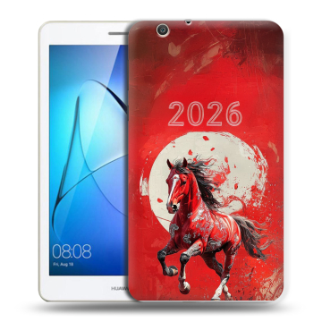 Силиконовый чехол на Huawei MediaPad T3 7 3G с принтом Новый год