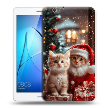 Силиконовый чехол на Huawei MediaPad T3 7 3G с принтом Новый год