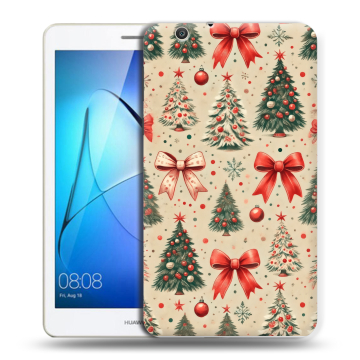 Силиконовый чехол на Huawei MediaPad T3 7 3G с принтом Новый год
