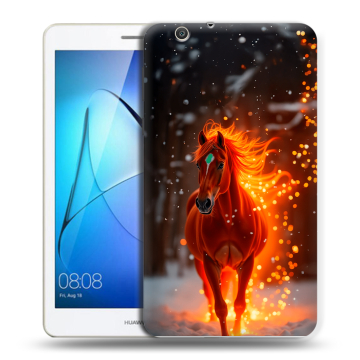 Силиконовый чехол на Huawei MediaPad T3 7 3G с принтом Новый год