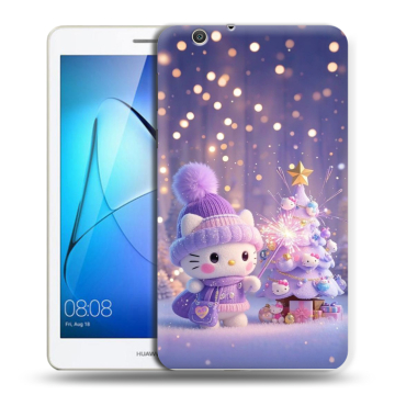 Силиконовый чехол на Huawei MediaPad T3 7 3G с принтом Новый год