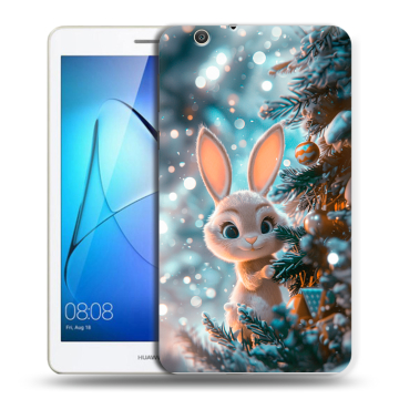 Силиконовый чехол на Huawei MediaPad T3 7 3G с принтом Новый год