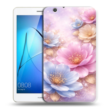 Силиконовый чехол на Huawei MediaPad T3 7 3G с принтом женский