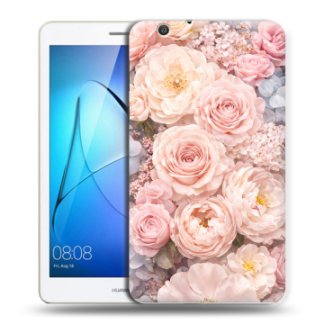 Силиконовый чехол на Huawei MediaPad T3 7 3G с принтом женский
