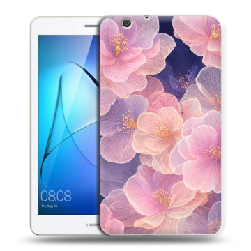 Силиконовый чехол на Huawei MediaPad T3 7 3G с принтом женский