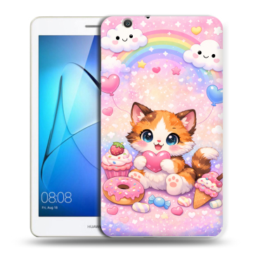 Силиконовый чехол на Huawei MediaPad T3 7 3G с принтом для девочек