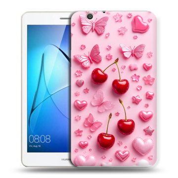 Силиконовый чехол на Huawei MediaPad T3 7 3G с принтом для девочек
