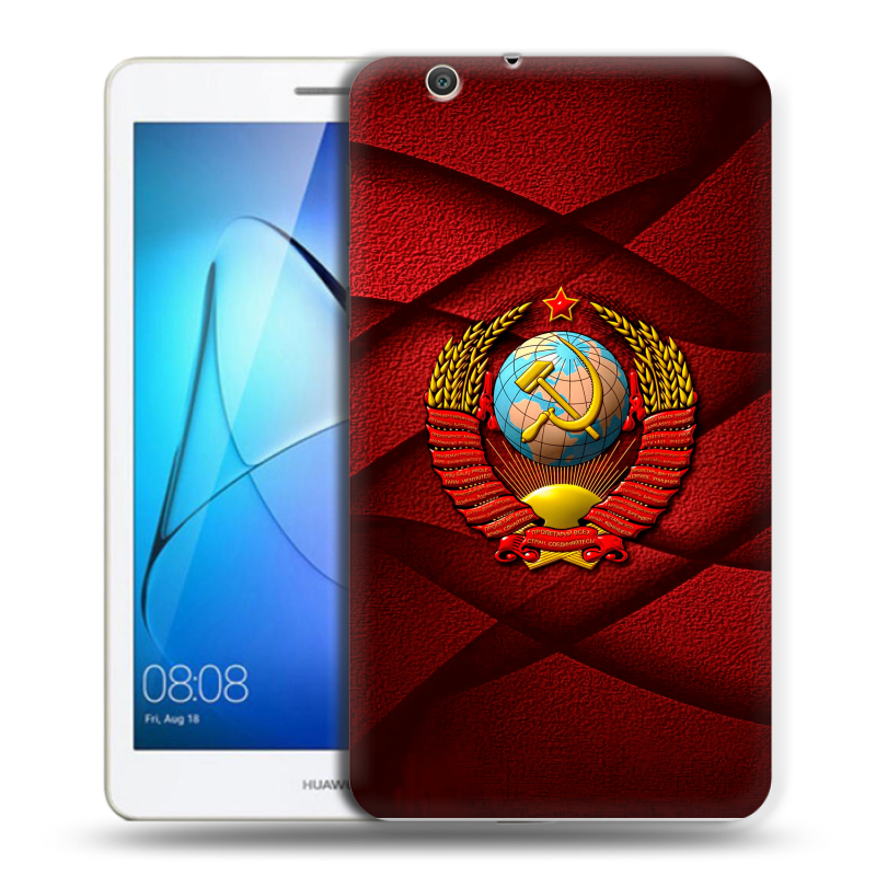 Силиконовый чехол на Huawei MediaPad T3 7 3G с принтом Герб СССР Силиконовый чехол на Huawei MediaPad T3 7 3G с принтом Герб СССР