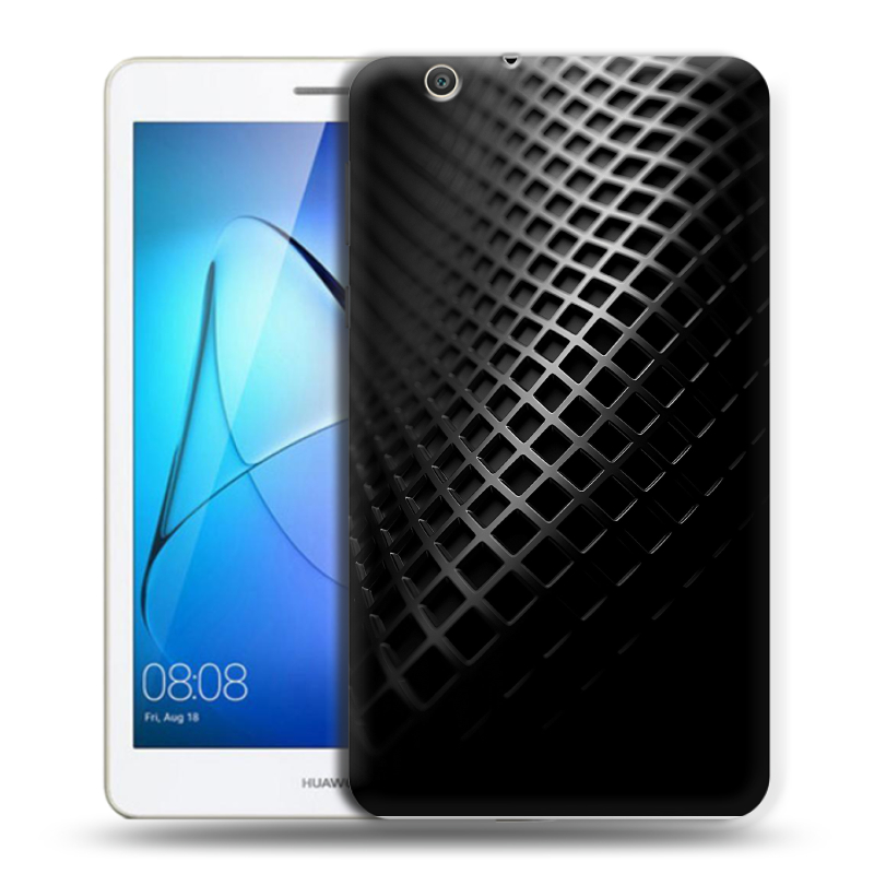 Силиконовый чехол на Huawei MediaPad T3 7 3G с принтом Текстура металла Силиконовый чехол на Huawei MediaPad T3 7 3G с принтом Текстура металла
