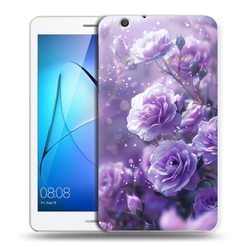Силиконовый чехол на Huawei MediaPad T3 7 3G с принтом Розы цветы Силиконовый чехол на Huawei MediaPad T3 7 3G с принтом Розы цветы