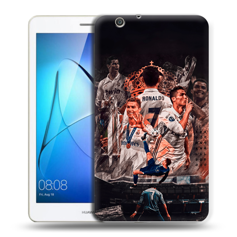 Силиконовый чехол на Huawei MediaPad T3 7 3G с принтом Реал Роналдо Real Ronaldo Силиконовый чехол на Huawei MediaPad T3 7 3G с принтом Реал Роналдо Real Ronaldo