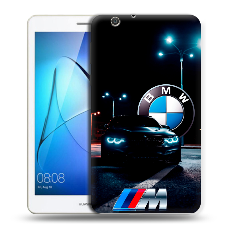 Силиконовый чехол на Huawei MediaPad T3 7 3G с принтом БМВ BMW Силиконовый чехол на Huawei MediaPad T3 7 3G с принтом БМВ BMW