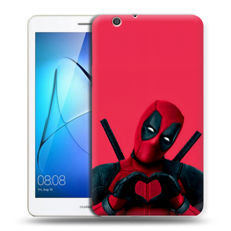 Силиконовый чехол на Huawei MediaPad T3 7 3G с принтом Дедпул Deadpool Силиконовый чехол на Huawei MediaPad T3 7 3G с принтом Дедпул Deadpool
