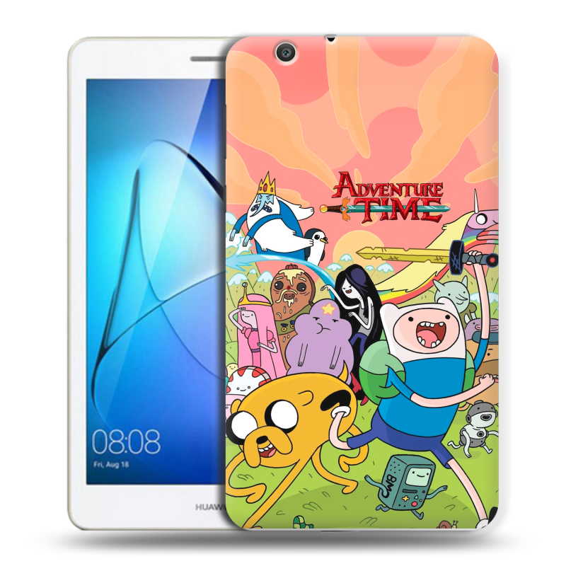 Силиконовый чехол на Huawei MediaPad T3 7 3G с принтом Adventure time Время приключений Силиконовый чехол на Huawei MediaPad T3 7 3G с принтом Adventure time Время приключений