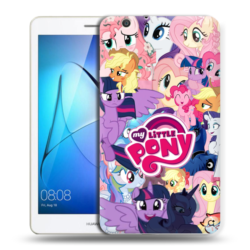 Силиконовый чехол на Huawei MediaPad T3 7 3G с принтом My little pony Дружба чудо Силиконовый чехол на Huawei MediaPad T3 7 3G с принтом My little pony Дружба чудо