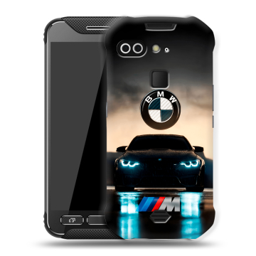 Силиконовый чехол на AGM X2 с принтом БМВ BMW