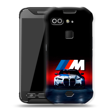 Силиконовый чехол на AGM X2 с принтом БМВ BMW