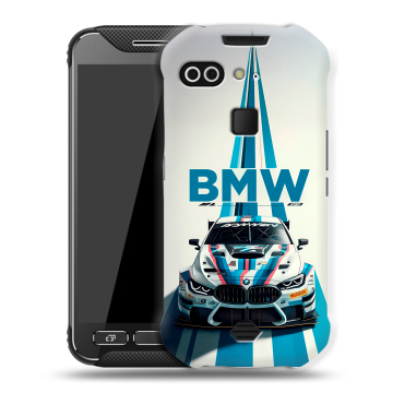 Силиконовый чехол на AGM X2 с принтом БМВ BMW