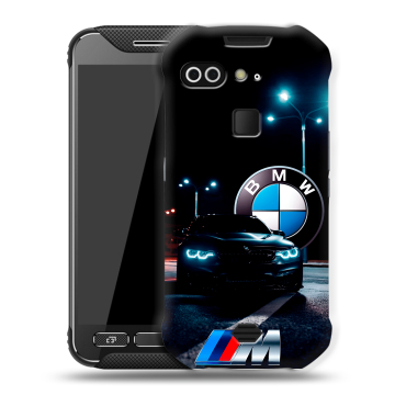 Силиконовый чехол на AGM X2 с принтом БМВ BMW