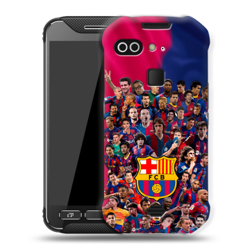 Силиконовый чехол на AGM X2 с принтом Барселона Barcelona