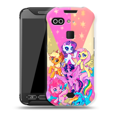 Силиконовый чехол на AGM X2 с принтом My little pony Дружба чудо