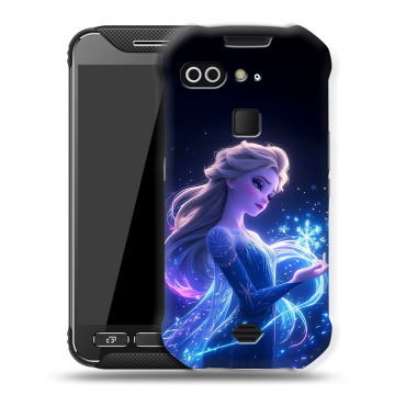 Силиконовый чехол на AGM X2 с принтом Холодное сердце Frozen