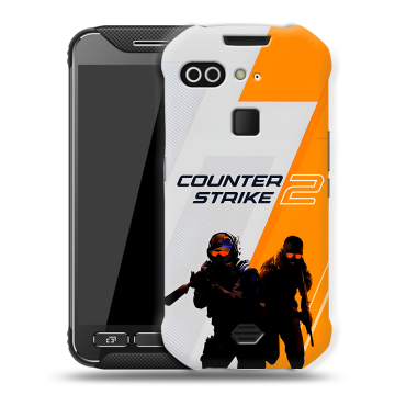 Силиконовый чехол на AGM X2 с принтом Counter Strike