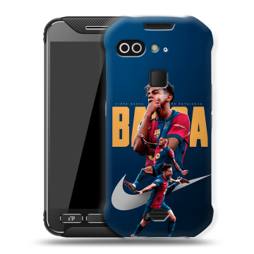 Силиконовый чехол на AGM X2 с принтом Барселона Barca Yamal 