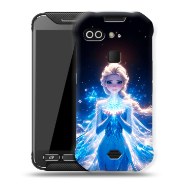 Силиконовый чехол на AGM X2 с принтом Холодное сердце Frozen