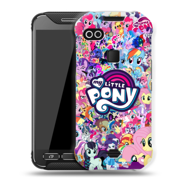 Силиконовый чехол на AGM X2 с принтом My little pony Дружба чудо