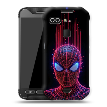 Силиконовый чехол на AGM X2 с принтом Spiderman Человек паук