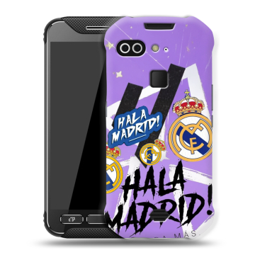 Силиконовый чехол на AGM X2 с принтом Real Madrid Реал Мадрид