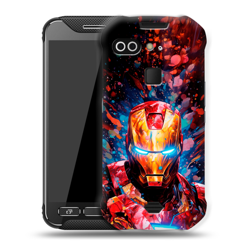 Силиконовый чехол на AGM X2 с принтом Железный человек Ironman Силиконовый чехол на AGM X2 с принтом Железный человек Ironman