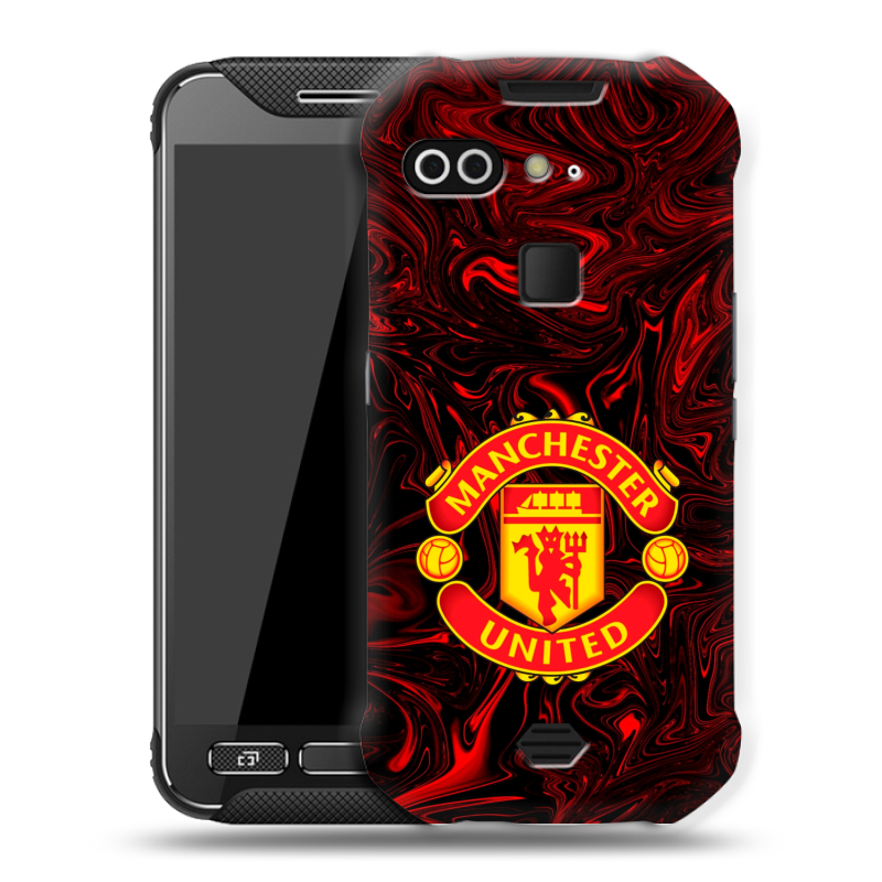 Силиконовый чехол на AGM X2 с принтом Manchester United Силиконовый чехол на AGM X2 с принтом Manchester United