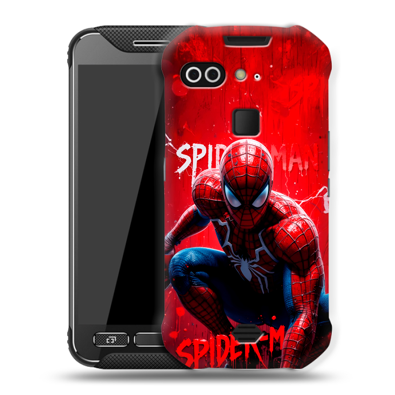 Силиконовый чехол на AGM X2 с принтом Spiderman Человек паук Силиконовый чехол на AGM X2 с принтом Spiderman Человек паук