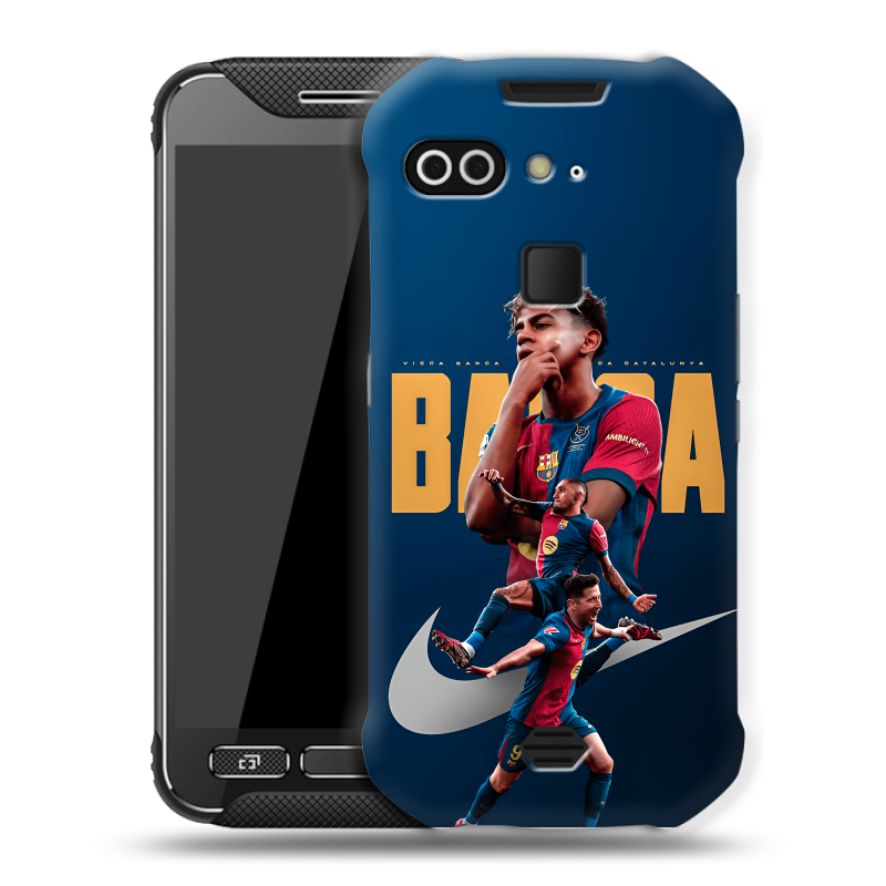 Силиконовый чехол на AGM X2 с принтом Барселона Barca Yamal Силиконовый чехол на AGM X2 с принтом Барселона Barca Yamal